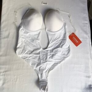 Defitshape Women’s Shaper Underwear Bra size 38C, White, Onepiece Sexy